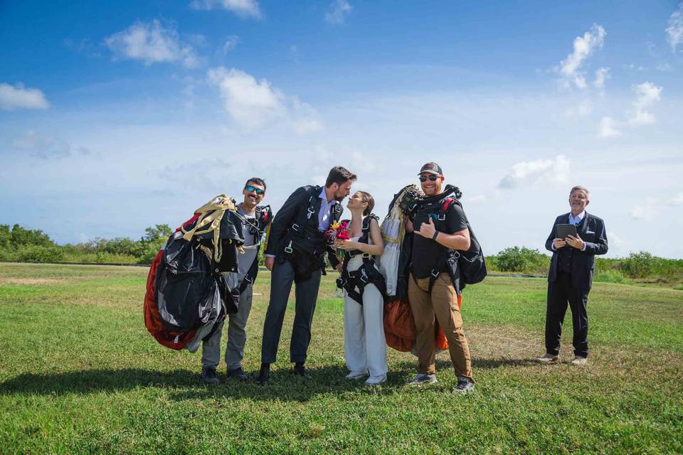 Skydiving Wedding