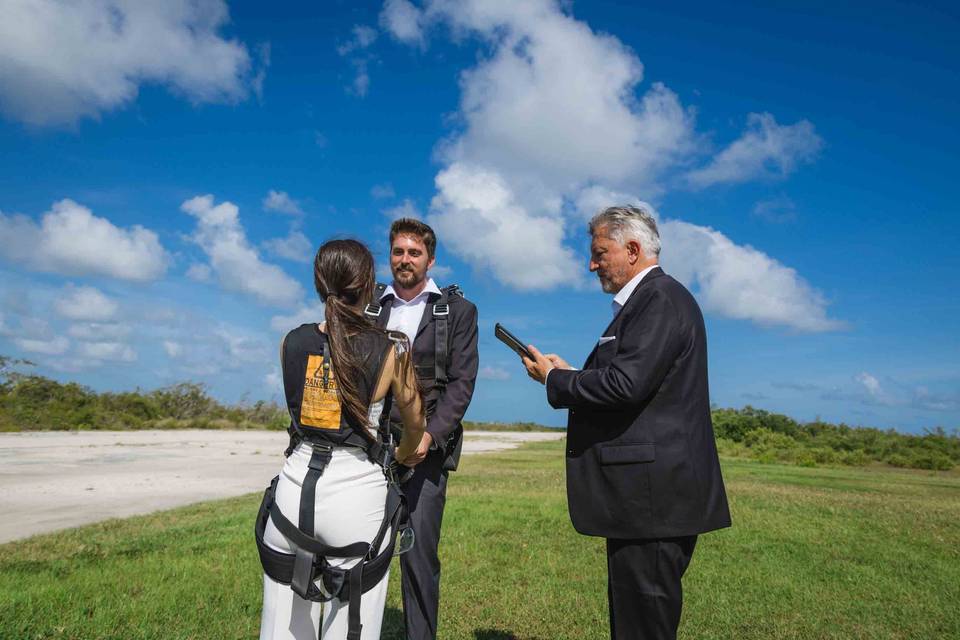 Skydiving Wedding