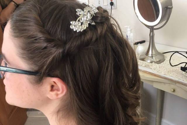 Hair Half Up, Half down