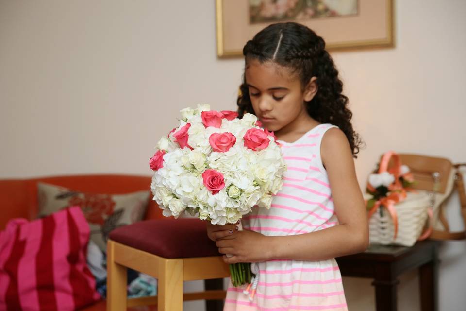 Flower girl hair