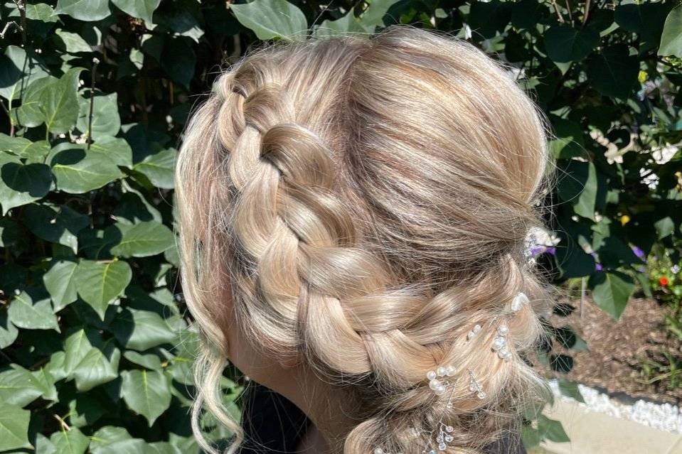 Beautiful braided hairstyle