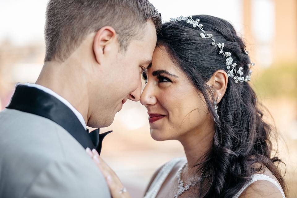 Closeup of couple