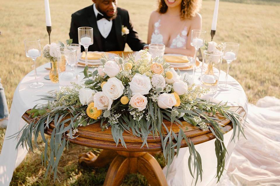 Sweetheart table design