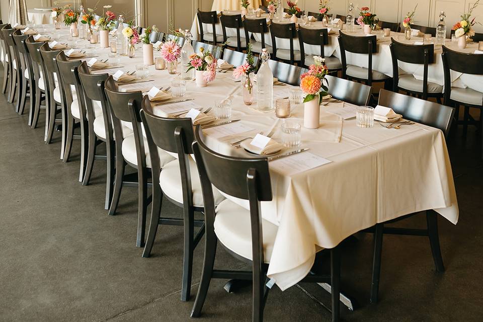 Long table seating