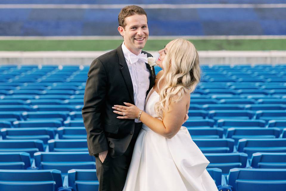 Couple at Kroger Field
