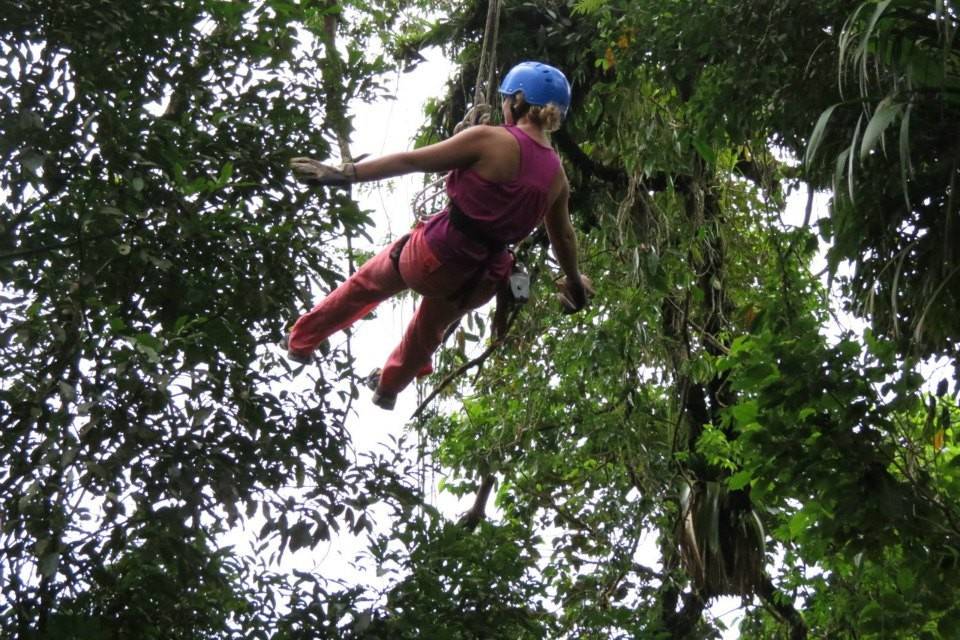 ziplining in Costa Rica