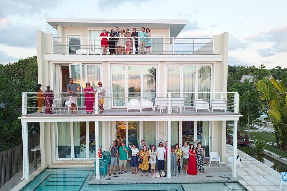 Ceremony on the deck