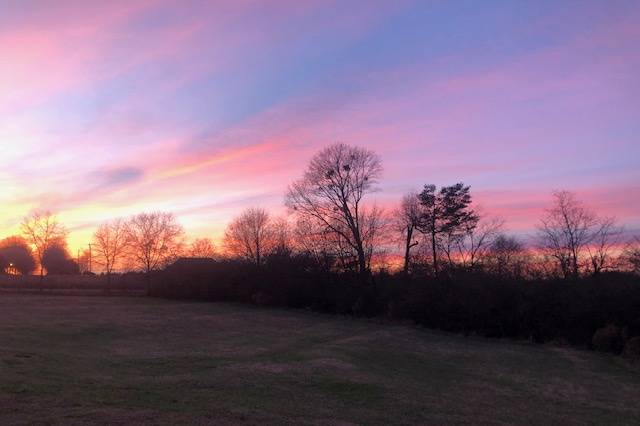 Sunset from front patio