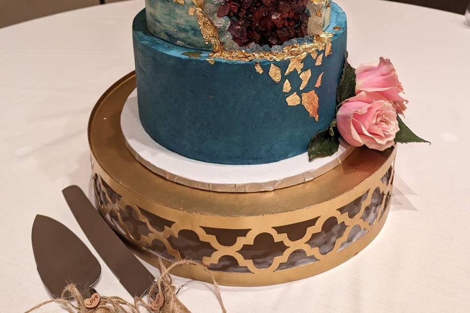 Teal geode