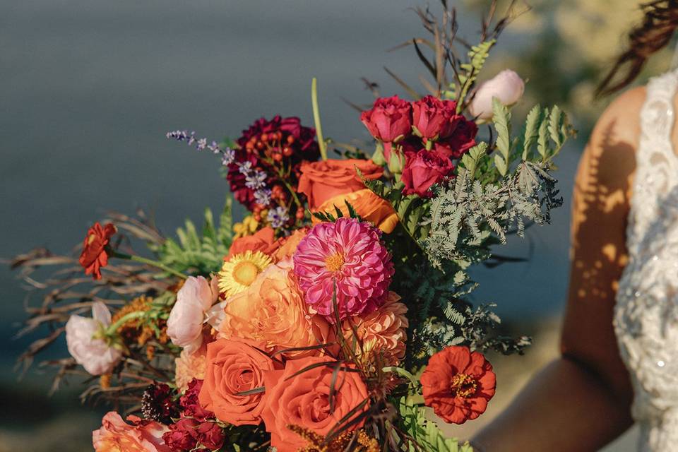 Fall bridal bouquet
