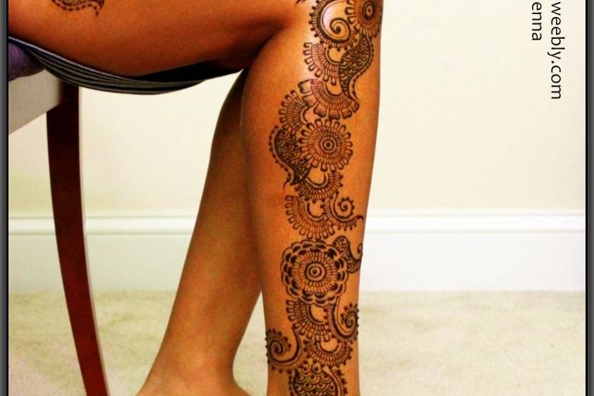 Leg Henna