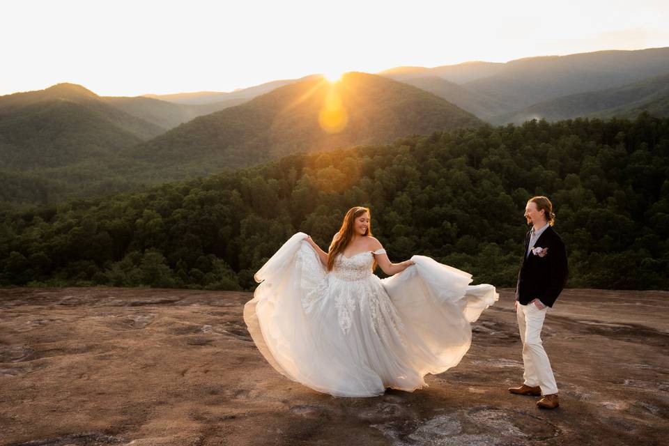 Blue Ridge Mountain elopement