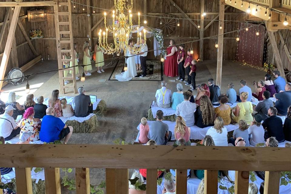 Banked Barn Ceremony