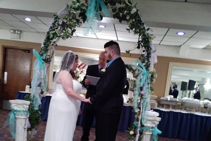 Exchanging our vows