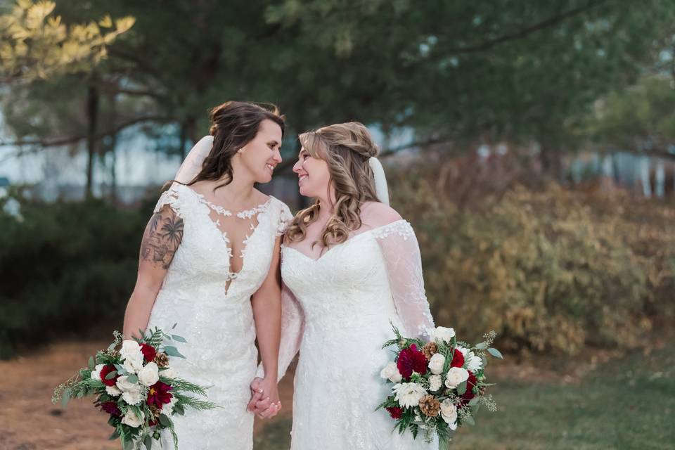Two gorgeous brides!