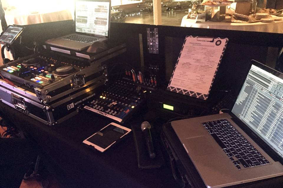 DJ setup