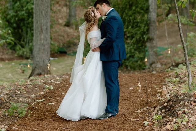 Barn Field Wedding Photo