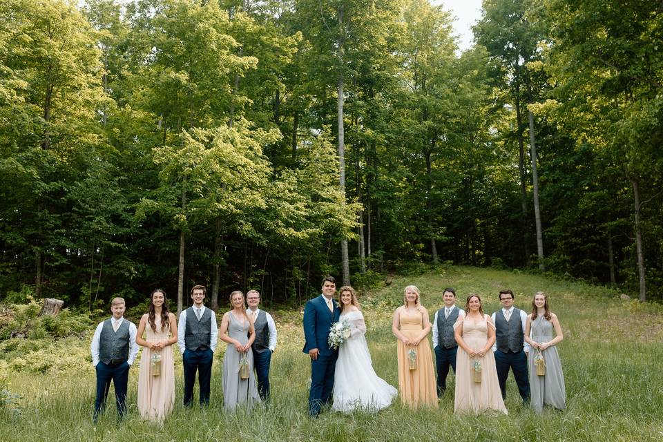 Cinematic Bridal Party