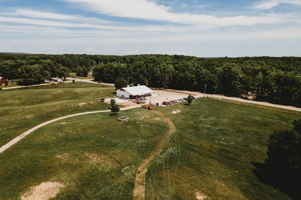 Aerial Barn Photo