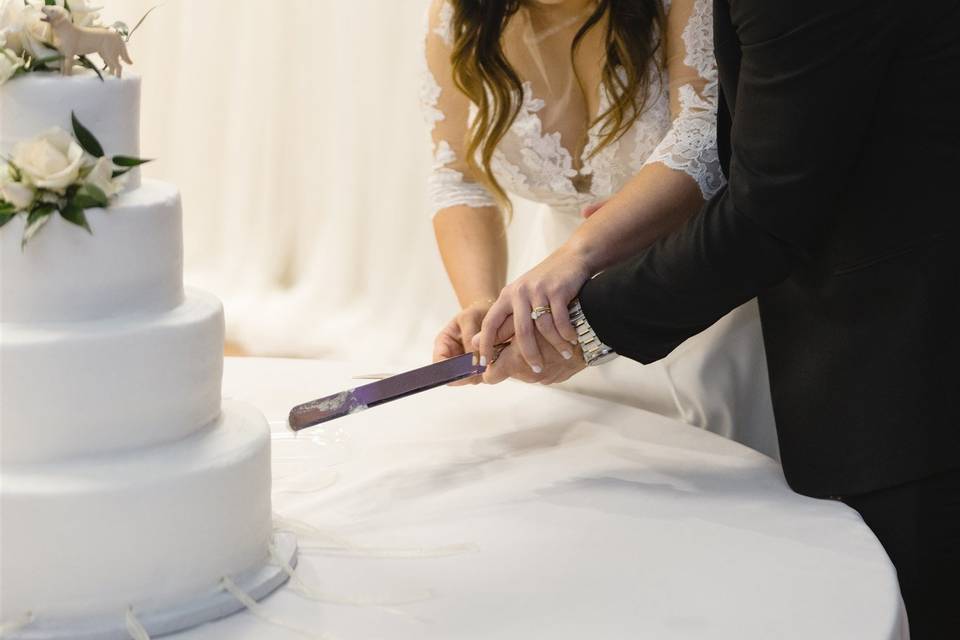 Cutting the cake