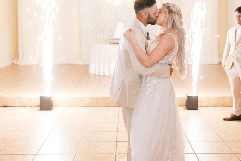 First dance sparklers