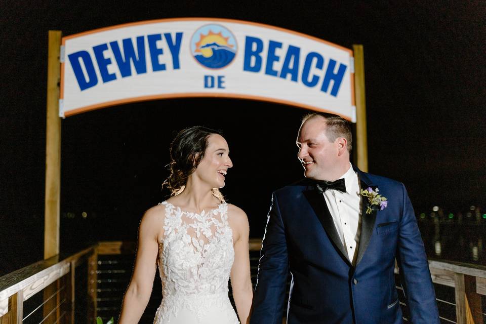 Dewey Beach Rainy Wedding