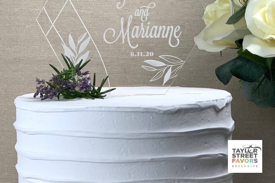 Geo Cake Topper Lavenderia