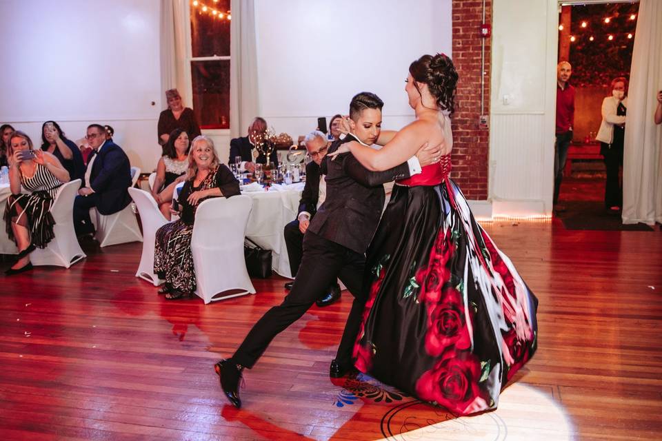 A romantic Tango first dance