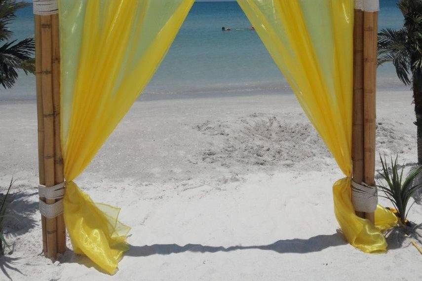 Yellow Themed Beach Package