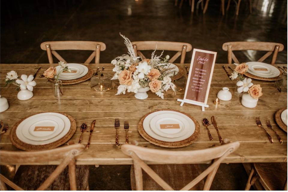 Leather place cards