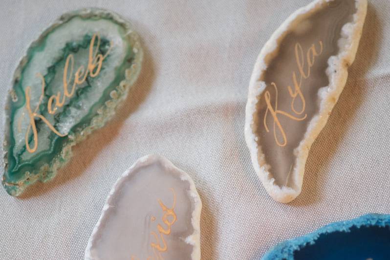 Agate Place Cards