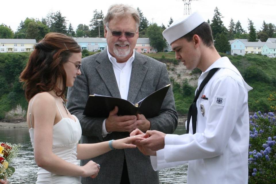 Groom and bride