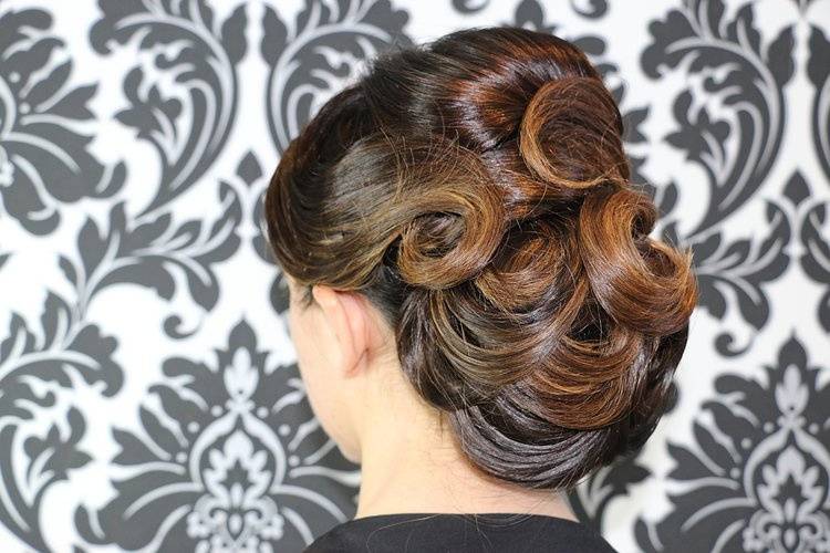 Intricate updo