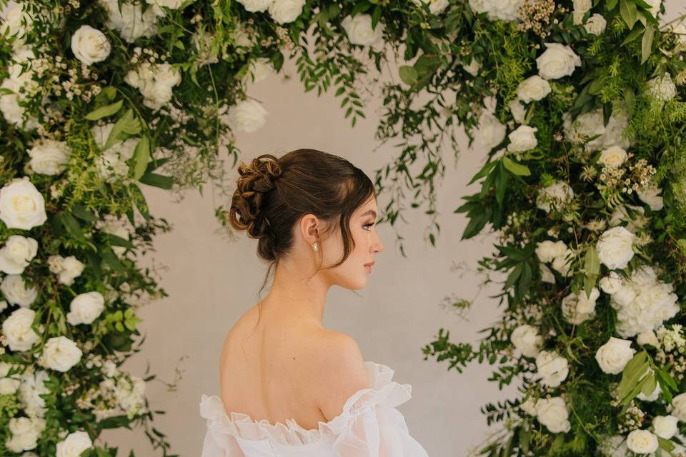 Lush floral arch