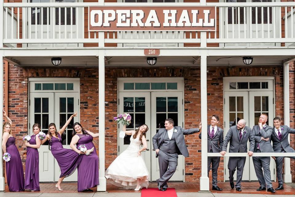 Quirky Bridal Party Photo