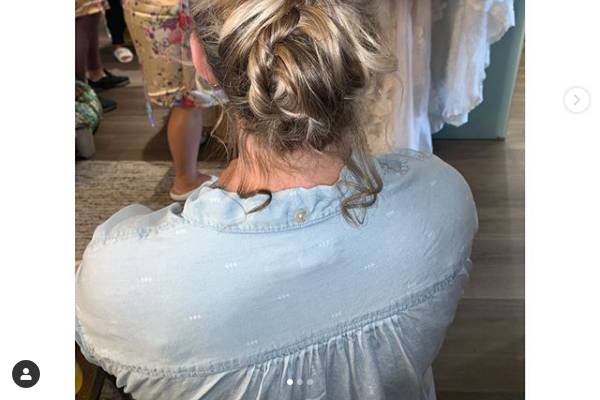 Bridesmaid updo