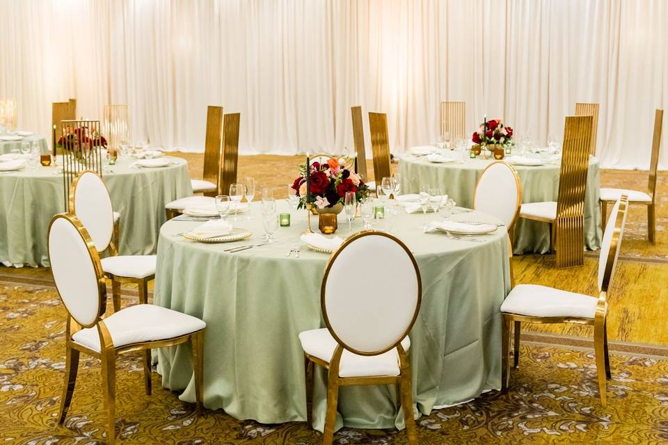 Draped Vineyard Ballroom