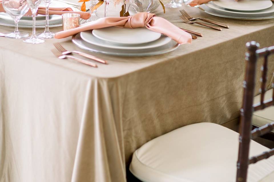 Pink tablescape
