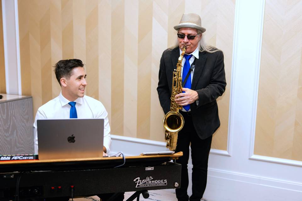 Cocktail hour piano/sax duo