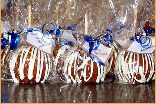 Outgoing White Chocolate Apple order, packaged.
