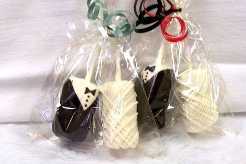 Bride & Groom Marshmallows, packaged.