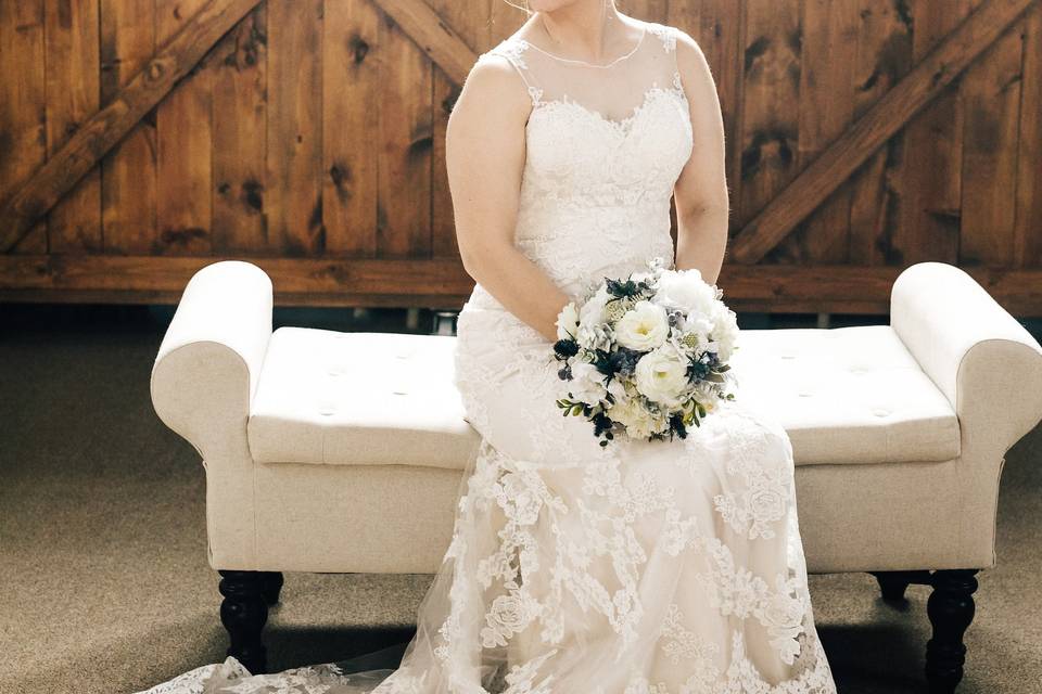 Bride in her dress | Photo by Tessa June Photography