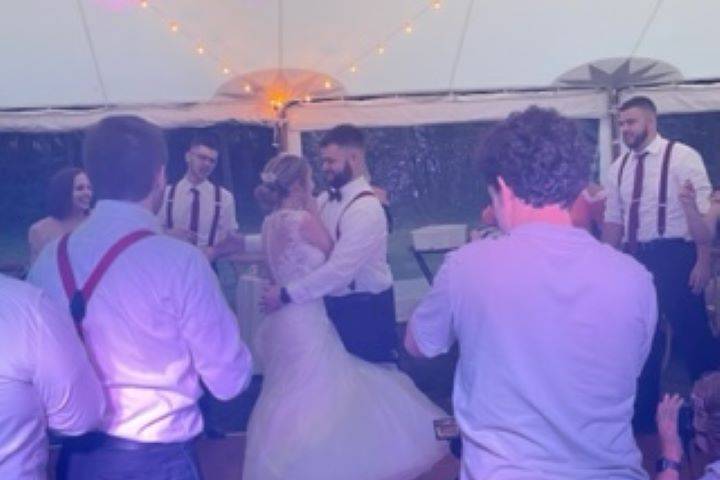 First dance as newlyweds