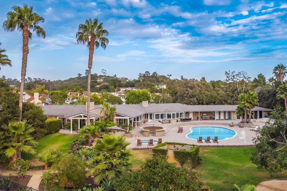 Aerial Poolside