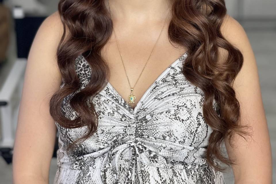 Beautiful glam curls