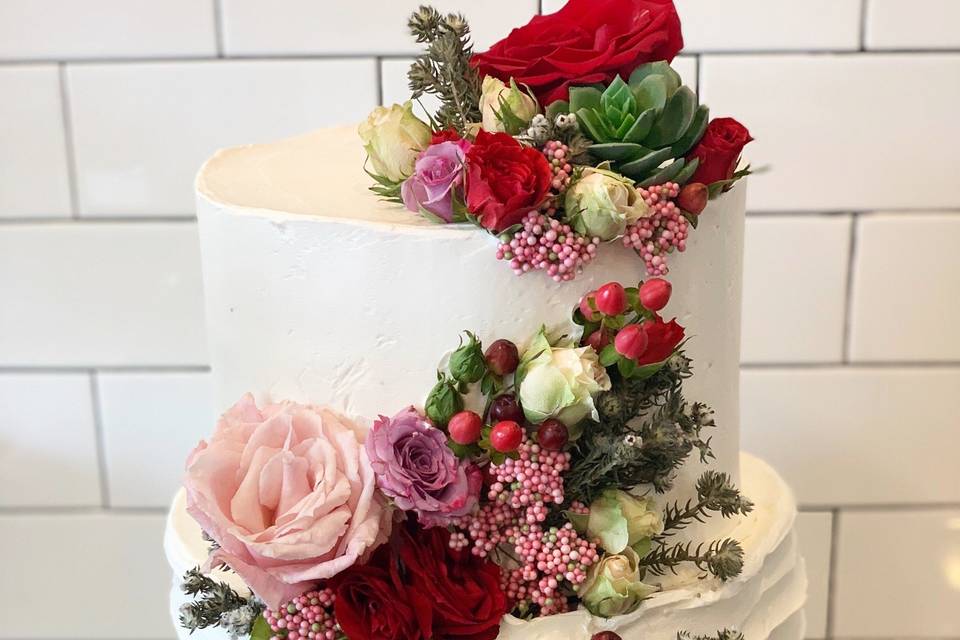 Buttercream and florals