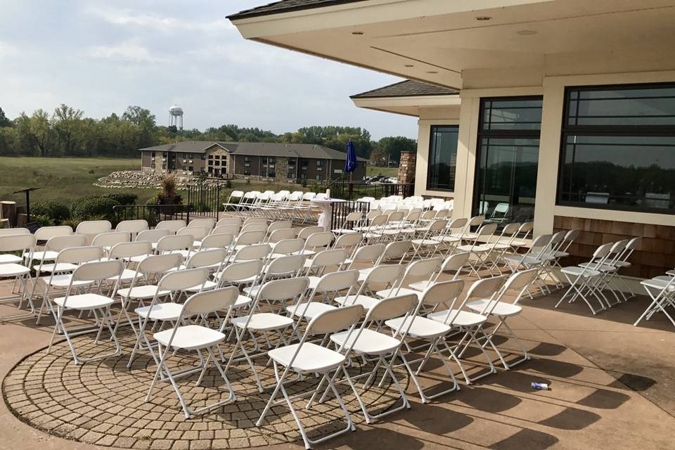 Outside Patio ceremony