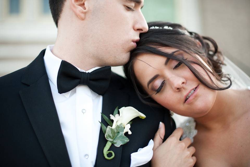 Bride and groom portrait