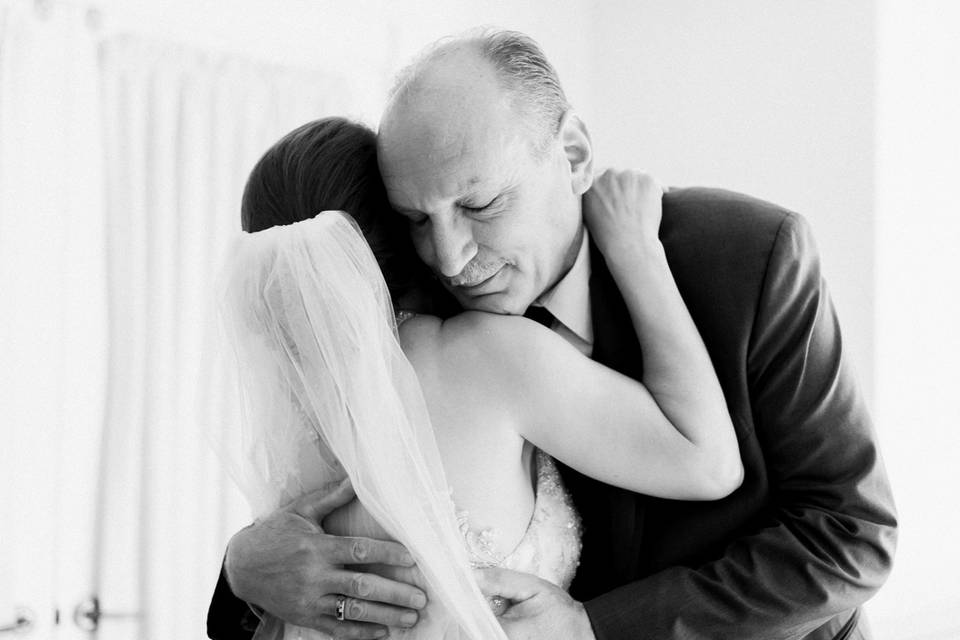 Bride and dad