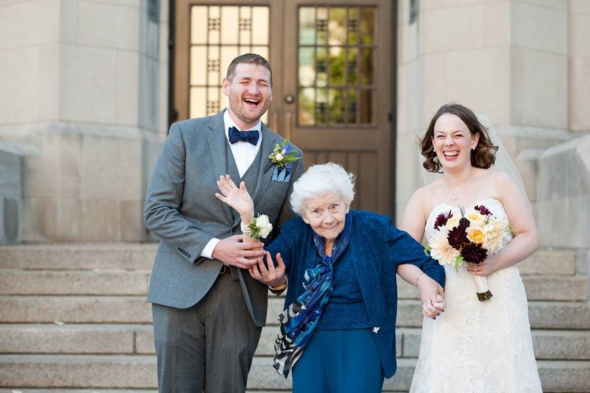 Grandma at wedding